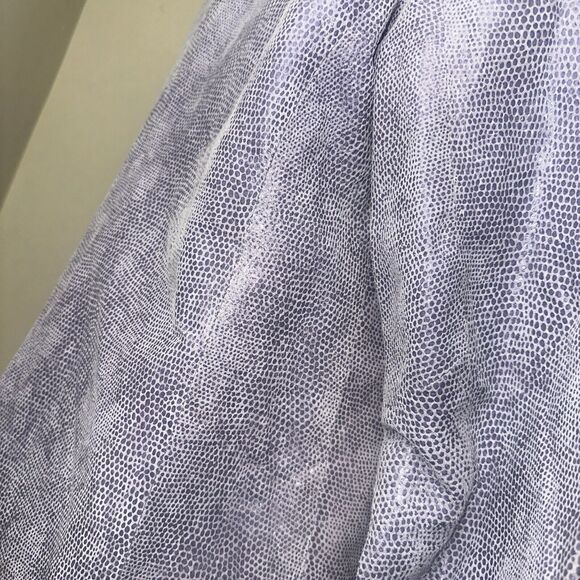 Colebrook & Co. Women's Purple Snake Print Leather Jacket Size Large - Picture 9 of 13